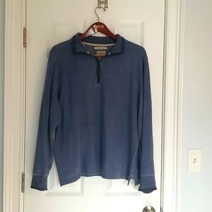 LLBean Men's Quarter Zip Sweatshirt, Large Tall, Blue